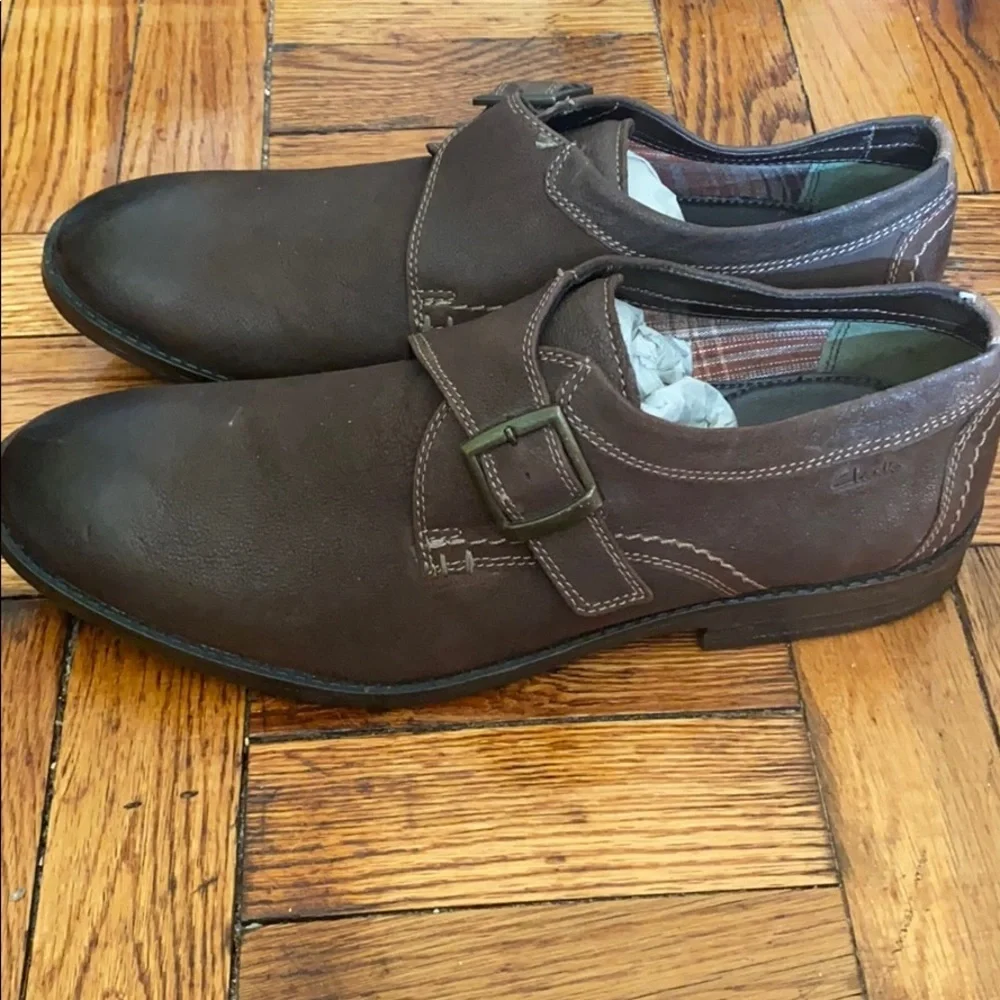 New Clark’s Delsin stride monk-strap loafer